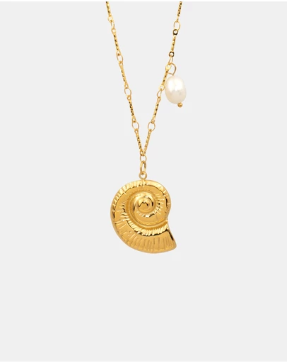 Zoe Olivia - Waterproof Freshwater Pearl and Shell Necklace