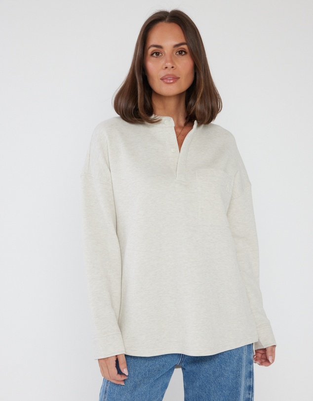 ALEXANDRA - Henley Jumper Oat