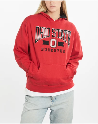 Vintage by The Real Deal - Pre Loved - Vintage NCAA Ohio State Buckeyes Hooded Sweatshirt