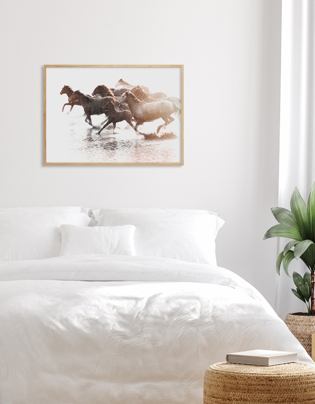 Olive et Oriel - Riviere Stallions Art Print