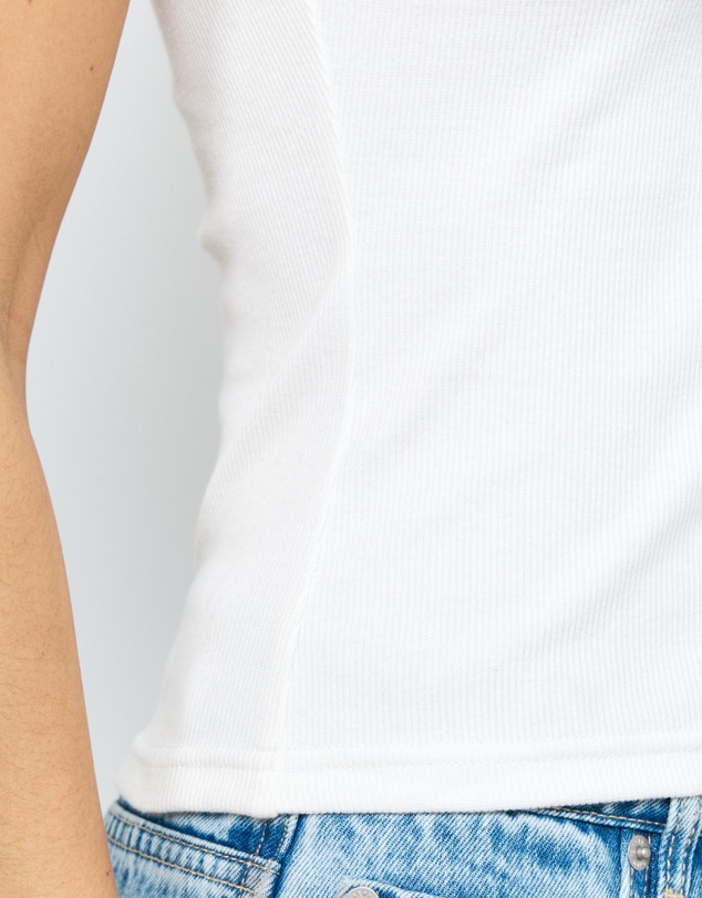 AERE - Ribbed Boat Neck Tank