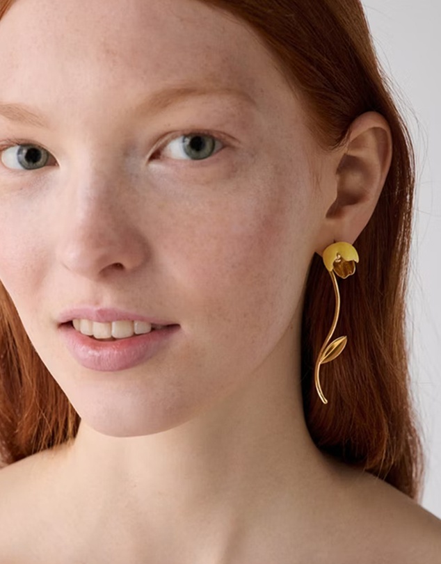 Kate Spade - Golden Bloom Statement Earrings