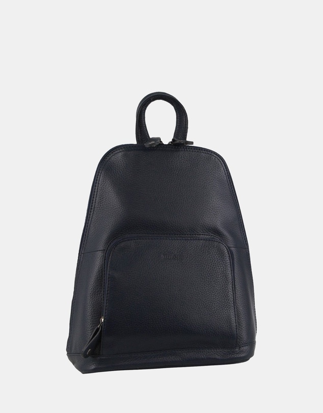 Milleni - Milleni Ladies Leather Twin Zip Backpack