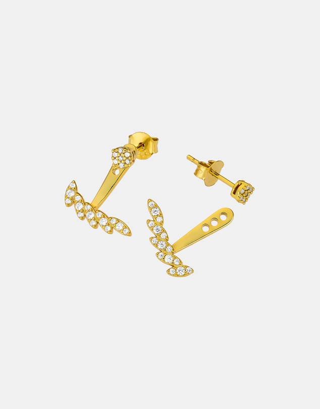 Zoe Olivia - 14K Gold Vermeil Elevate Marquise Cubic Zirconia Ear Jacket