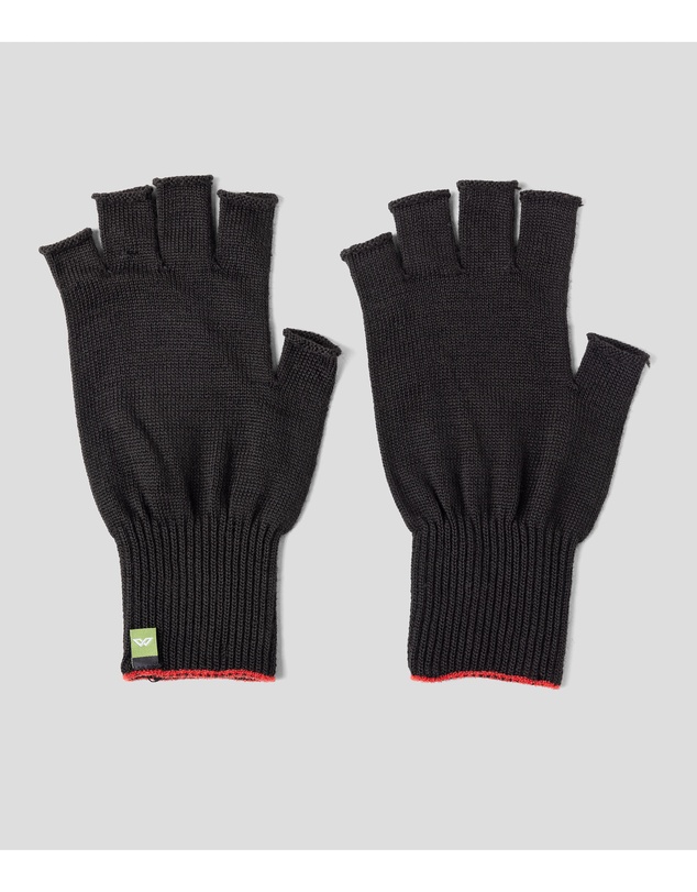Kathmandu - Polypro Thermal Knitted Warm Winter Fingerless Gloves