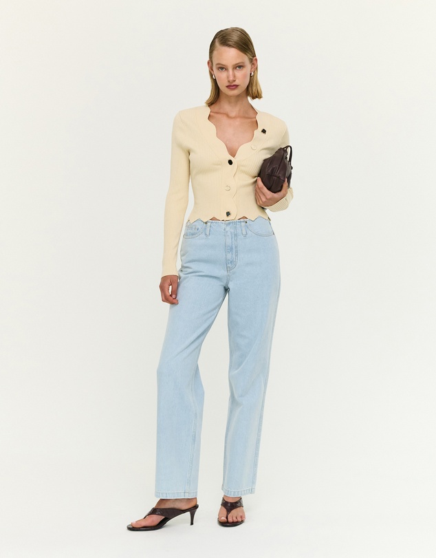 Staple the Label - Gia Crop Knit Top