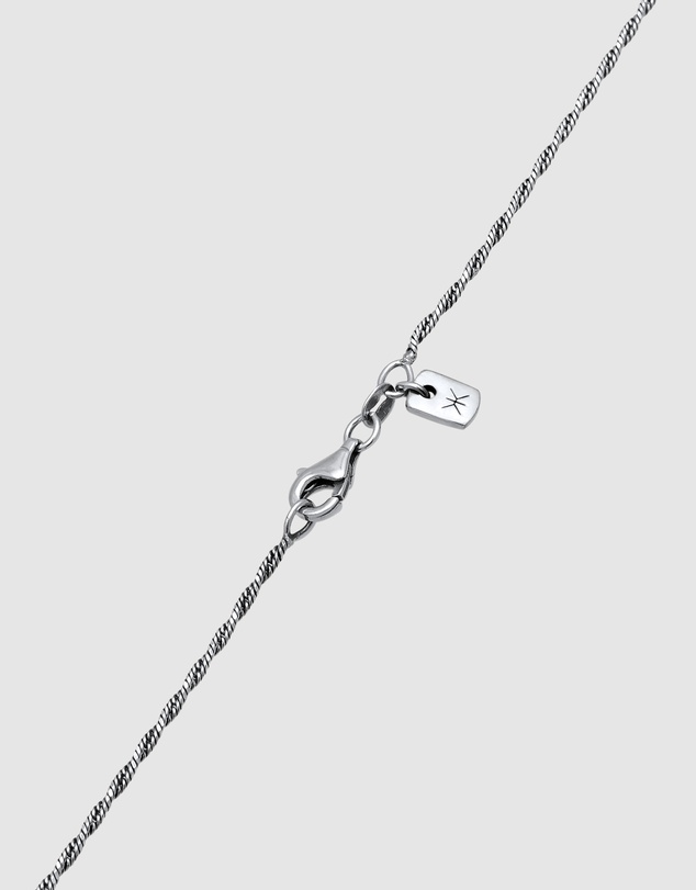 Kuzzoi - ICONIC EXCLUSIVE - Ancient Coin Pendant Necklace in Oxidised 925 Sterling Silver