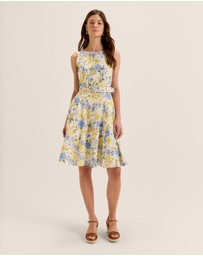 Review - Elba Floral Panelled Dress