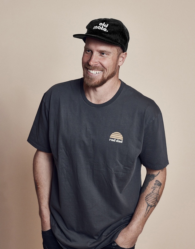 Banabae - Rad Dad Organic Cotton Tee - Washed Black