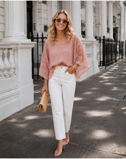 Esther & Co - Gabrielle Top - Pink