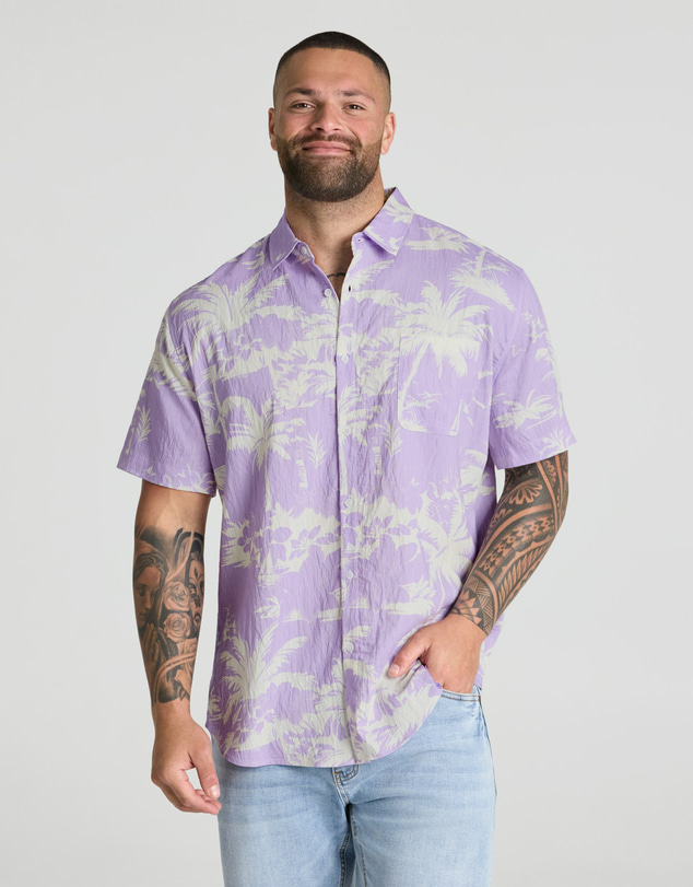 Johnny Bigg - Two Palms Print Shirt