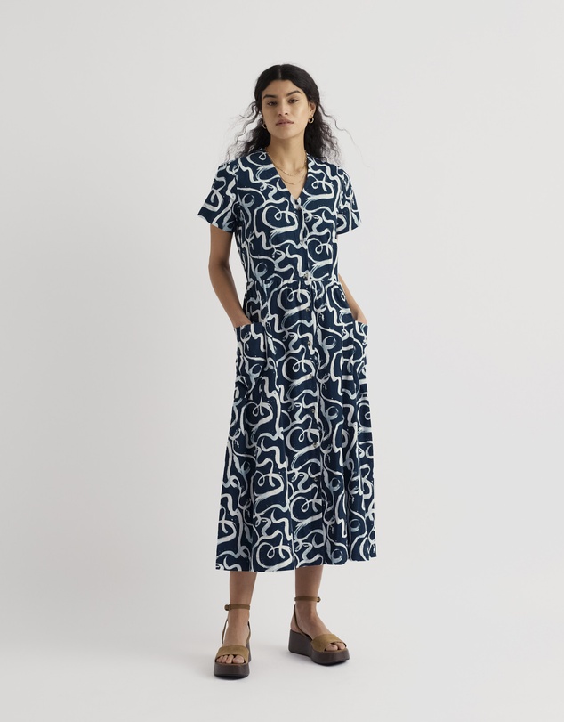Seasalt - Seasalt Cornwall Navy Fowen Shirt Dress