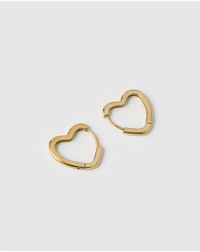 Arms Of Eve - Sweetheart Gold Earrings - Large
