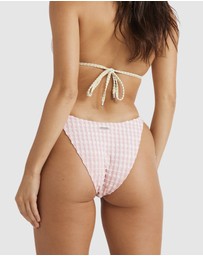 Billabong - Wave Check Tie Side Hike Bikini Bottom
