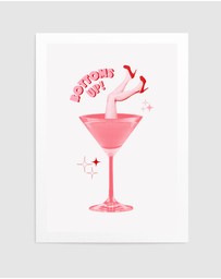 Olive et Oriel - Martini Mischief by Athene Fritsch Art Print