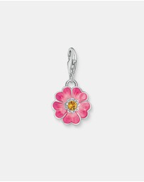 THOMAS SABO - THOMAS SABO Pink Flower Silver Charm