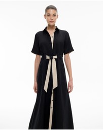 Witchery - Eyelet Detail Midi Dress