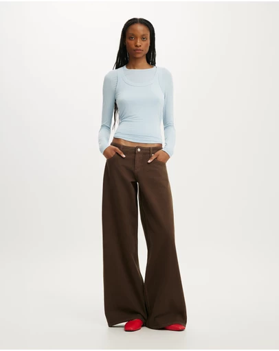 Cotton On - Low Rise Wide Jeans
