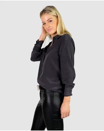 The Fable - Stormy Night Silk Shirt
