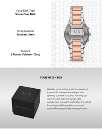 Armani Exchange - Two Tone Chronograph Watch