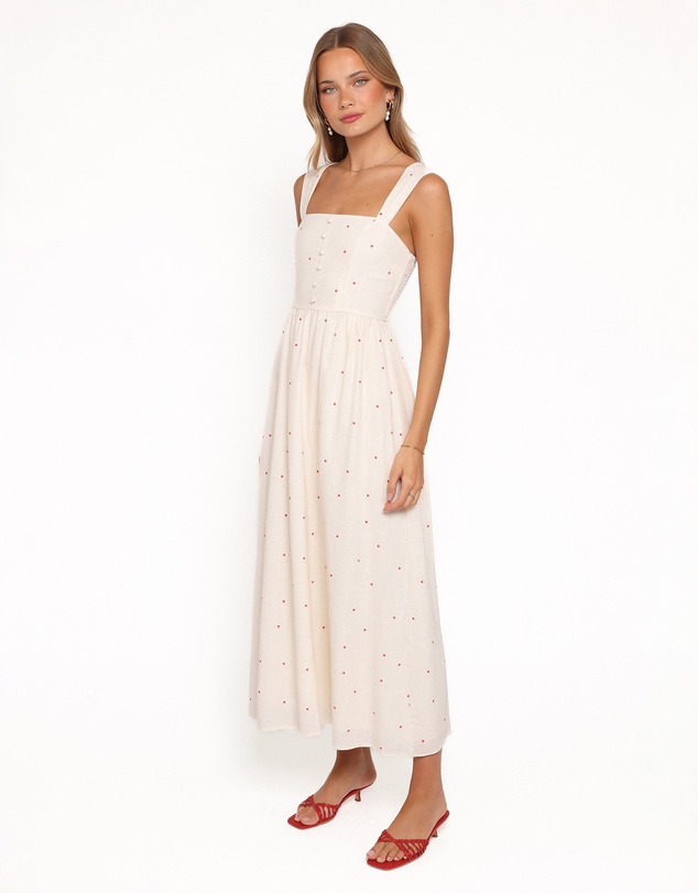 Petal & Pup - Caty Maxi Dress - Red Polka Dot
