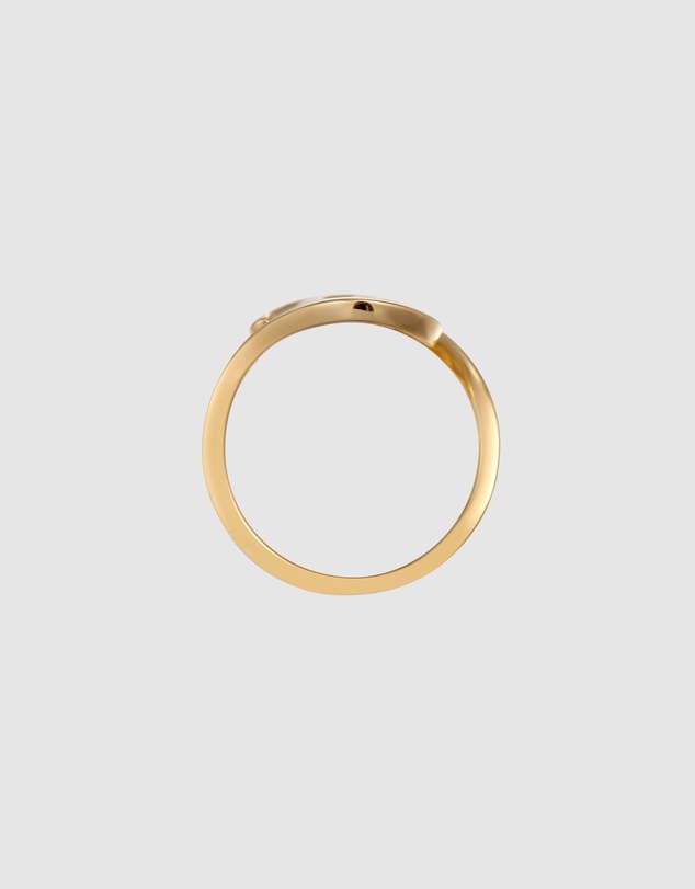 Elli Jewelry - Sculptural Open Spiral Ring in Gold-Plated 925 Silver