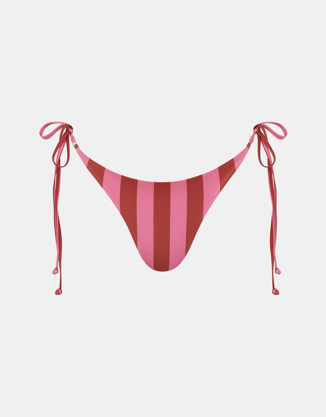Sol Sana - Eclipse String Bikini Bottom Choc Stripe
