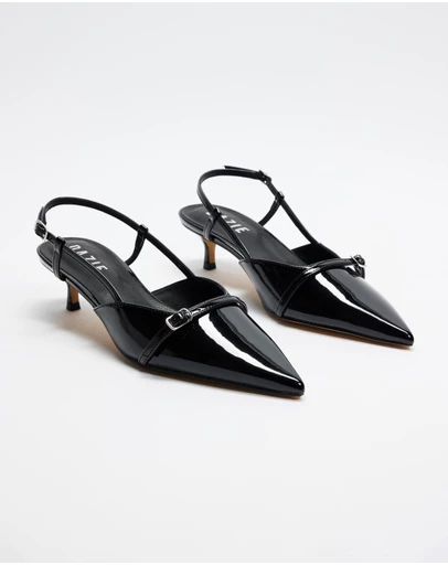 Dazie - Jane Pointed Toe Kitten Heels