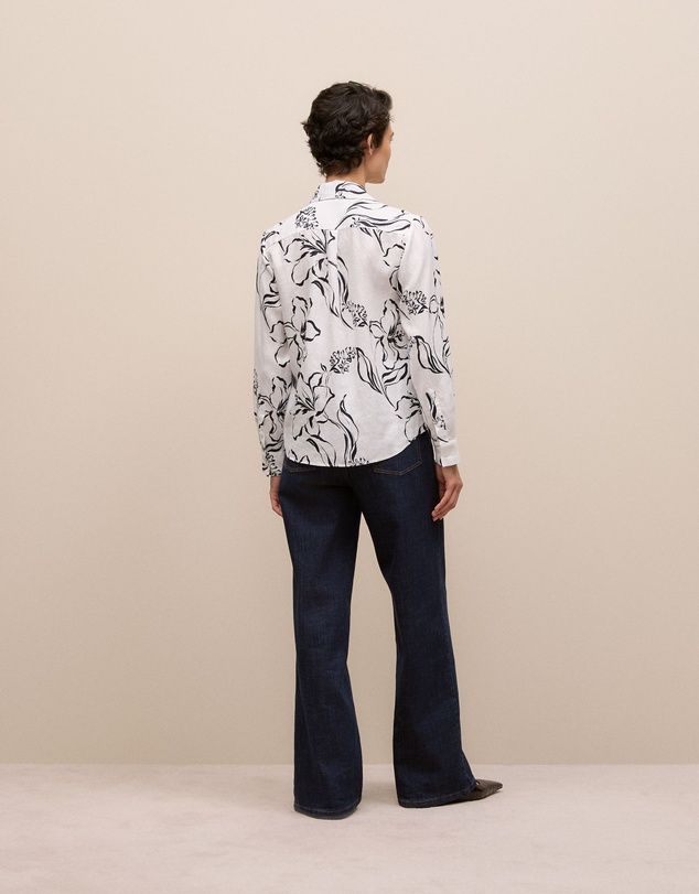 Trenery - Iluna Linen Shirt in Marshmallow