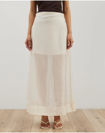 Atmos&Here - Lola Organza Sheer Maxi Skirt