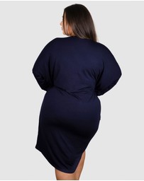 B Free Intimate Apparel - Plus Size Bamboo Long Sleeve Tunic Dress