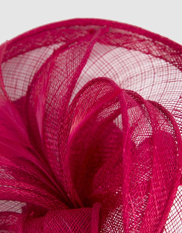 Max Alexander - Red Sinamay Racing Fascinator