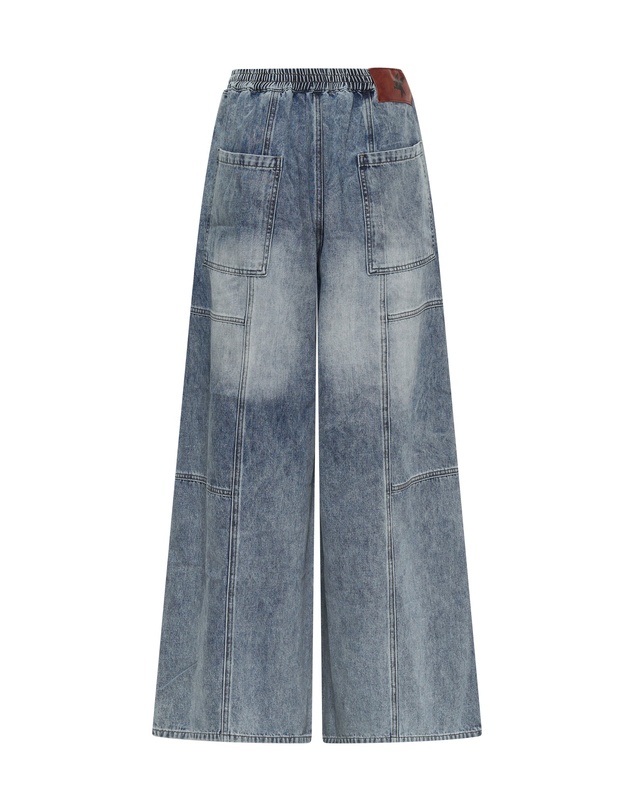 ONE TEASPOON - Blue Blossom Denim Palazzo Pants