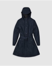 RAINS - Curve Women's Long Jacket Navy