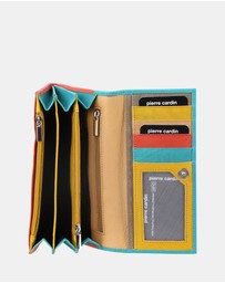 Pierre Cardin - Pierre Cardin Multi Colour Leather Ladies Wallet
