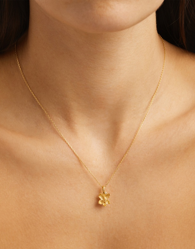 By Charlotte - Violet February Birth Flower Necklace