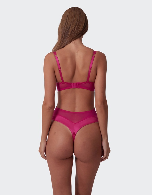 Bras N Things - Vamp Be Mine Bodysuit - Dark Pink