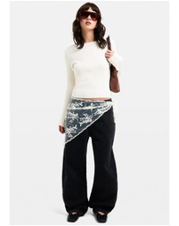 Subtitled - Holland Boat Neck Long Sleeve Knit Top