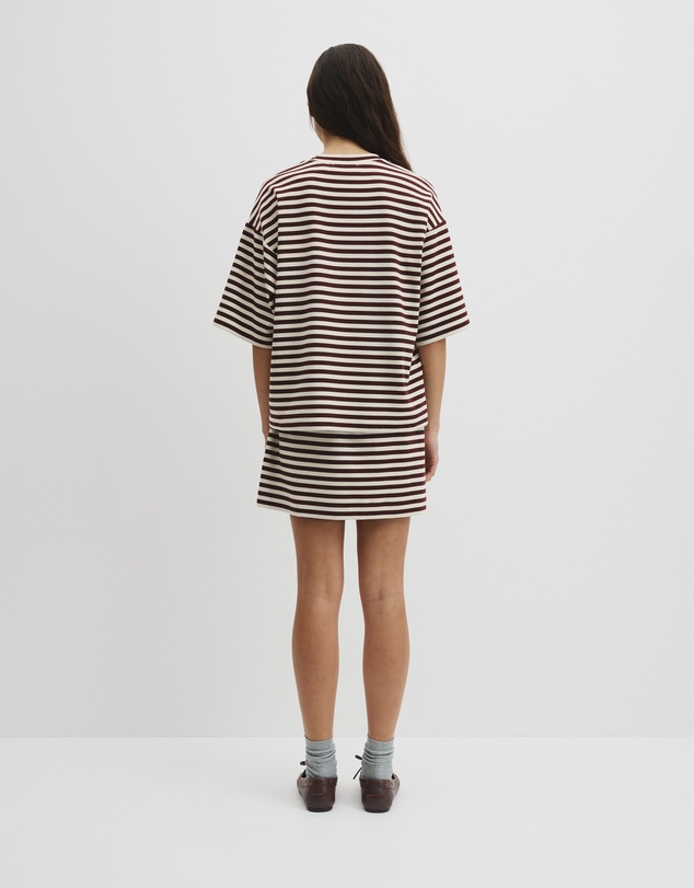 Country Road - Australian Cotton Blend Stripe Boxy T-shirt