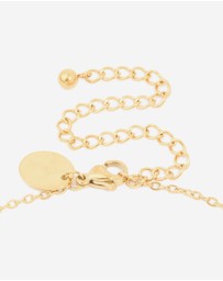 Lovisa - Waterproof Gold Plated Stainless Steel Bamboo Letter A Necklace