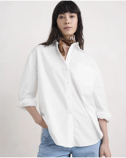 Seasalt - Seasalt Cornwall White Sea Path Shirt