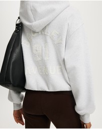 Cotton On - Graphic Boxy Fleece Hoodie