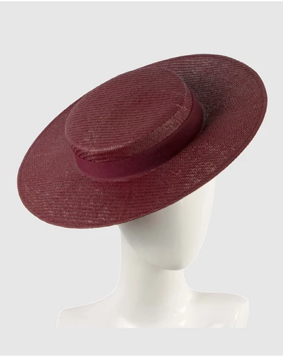 Max Alexander - Wine Boater Hat