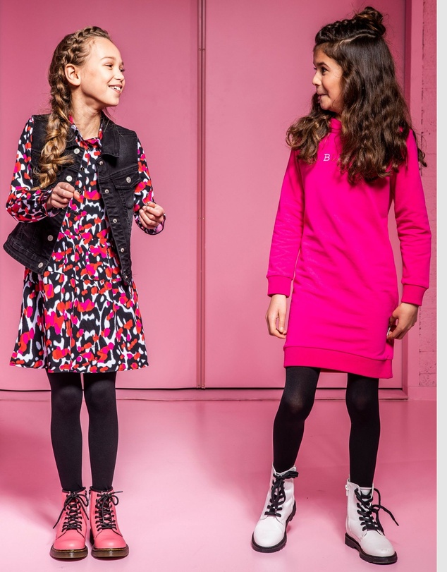 B.Nosy - Long Sleeve Multi-Coloured Spots Dress - Kids-Teens