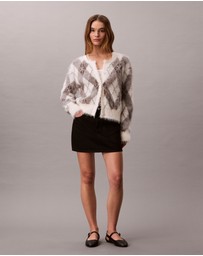 Calvin Klein Jeans - Soft Argyle Relaxed Cardigan