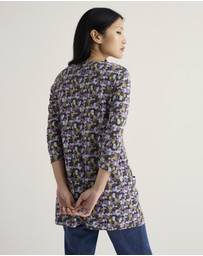 Seasalt - Seasalt Cornwall Multi Busy Lizzy 3/4 Sleeve Slub Jersey Tunic