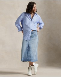 Polo Ralph Lauren - Paneled Denim A-Line Skirt