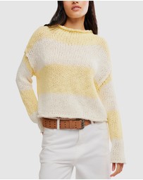 Free People - Opal Rugby Stripe Sweater