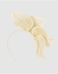 Max Alexander - Laser-Cut Leaf Fascinator