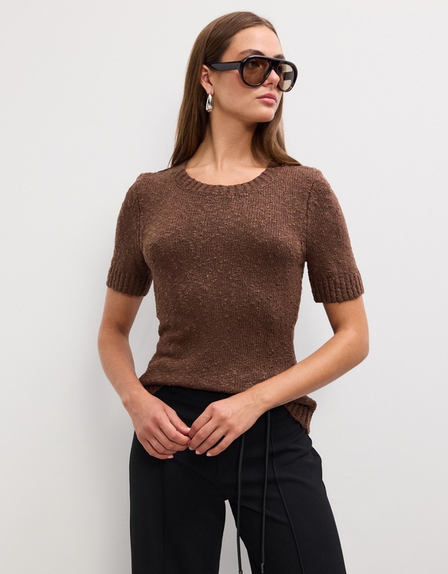 The Fated - Jorja Boucle Knit Top